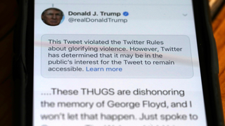 Trump Administration: Social Media Platforms Need to Police Calls for Violence That Aren't the President's